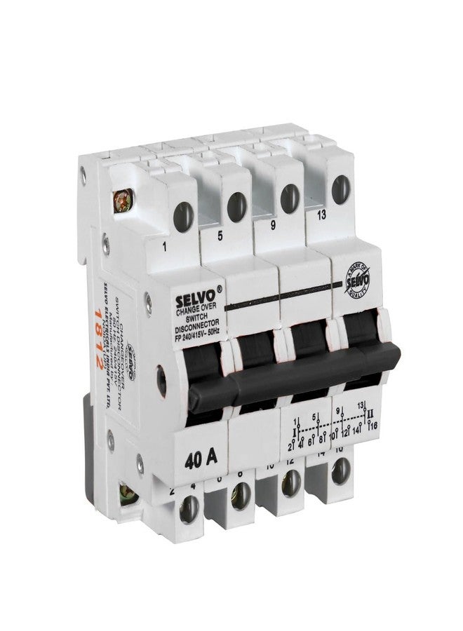 SELVO 40A Four Pole Mini Changeover Switch DISCONNECTOR - Image 1